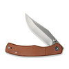 Civivi Clingman Brown Canvas Micarta Folding Knife, Black Stonewashed Nitro-V by Taylor Martin Best Damn EDC (C23065-3)
