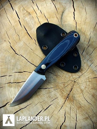 Brisa Necker 70 Scandi knife - Black Micarta - Kydex scabbard