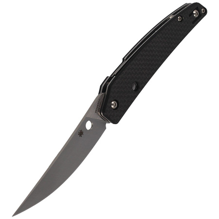 Spyderco Ikuchi Carbon Fiber Plain Folding Knife (C242CFP)