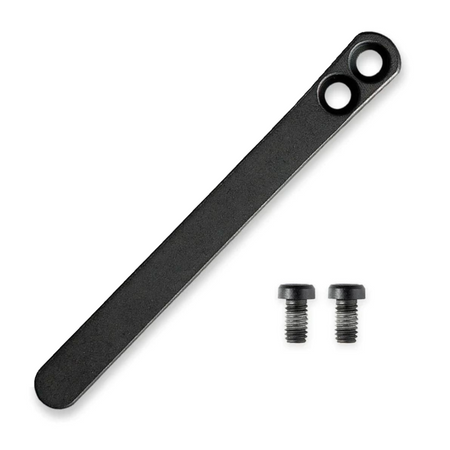 Civivi Black Titanium Clip, Titanium Screws (T001B)