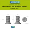 Civivi Satin Stainless Steel T6 3.8 mm clip screws - 10 pcs. (CA-12A)