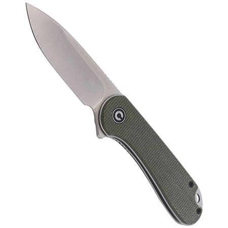 CIVIVI Elementum Flipper Knife Dark Green Micarta, Satin Finish (C907T)