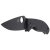 Spyderco Tenacious G-10 Black / Black Blade Plain Folding Knife - C122GBBKP