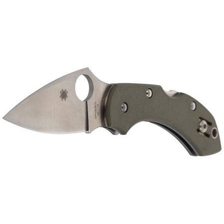 Spyderco Dragonfly G-10 Folige Green Plain Folding Knife - C28GPFG