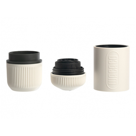 Wacaco Nanopresso - Portable Traveling Coffee Maker - Chill White with case