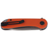 CIVIVI Elementum Flipper Orange G10 knife, Satin Finish (C907R)