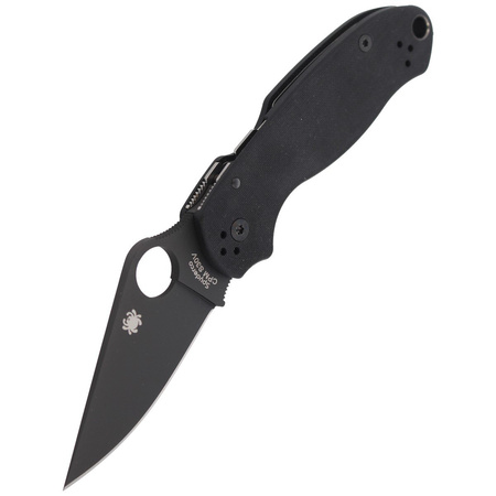 Spyderco Para 3 G-10 Black / Black Blade Plain Folding Knife - C223GPBK