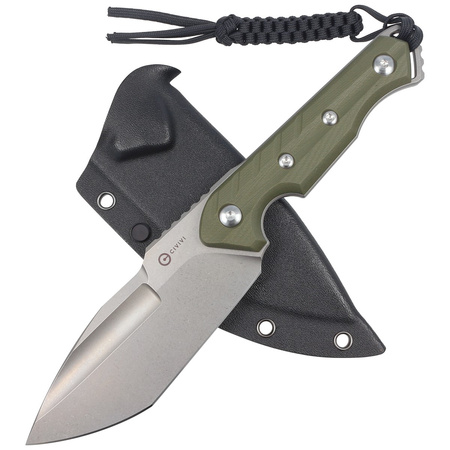 Civivi Knife Maxwell OD Green G10, Stonewashed D2 by Maciej Torbé (C21040-2)