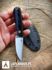 Brisa Necker 70 F knife - Black Micarta - Kydex scabbard