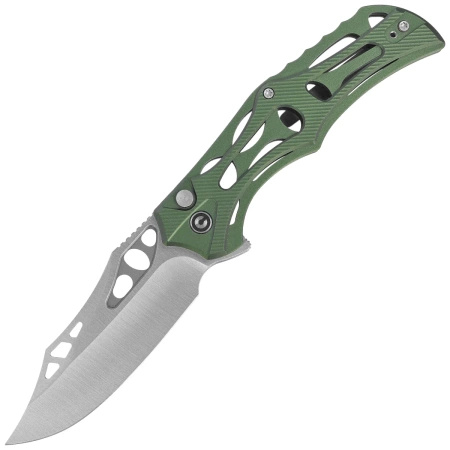 Civivi Biophase Green Aluminum, Satin Nitro-V Folding Knife (C23083-1)