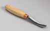 Compact long bent chisel - BeaverCraft K6L/15 - Compact long bent gouge. Sweep №6