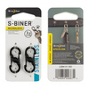 Nite Ize - S-Biner MicroLock Carabiner - Black - 2Pack - LSBM-01-2R3