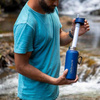 LifeStraw® GO Stainless Steel 2-stage filtration water filter - Medium Blue