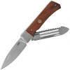 Herbertz CJH Outdoor Chef's Knife Walnut Wood Folding Knife, Satin 1.4116 (10000718)
