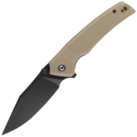 Civivi Tranquil Tan G10 Folding Knife, Black 14C28N (C23027-3)