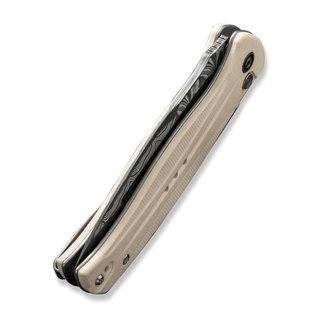 Civivi Incindie Ivory G10 Folding Knife, Damascus (C23053-DS1)