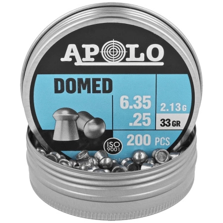 Apolo Domed 6.35 mm shotgun shell, 200 rounds. 2.13g/33.0gr (19912)