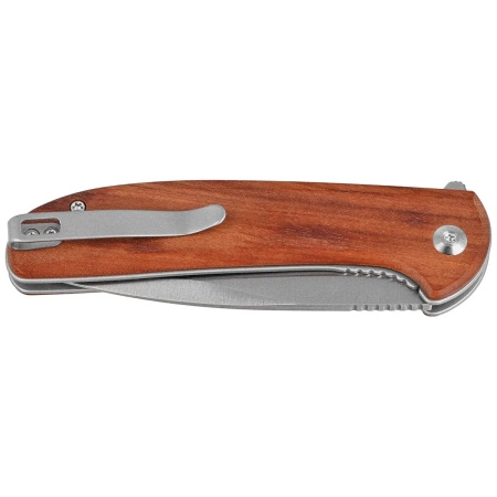 Civivi Primitrox Guibourtia Wood Folding Knife, Satin Nitro-V (C23005A-3)