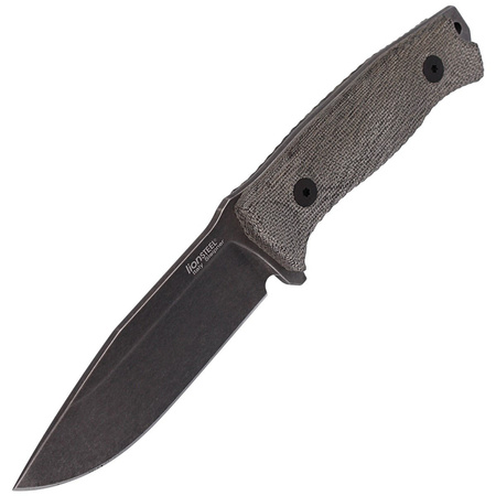 LionSteel Green Canvas, Black Blade (M5B CVG) Knife