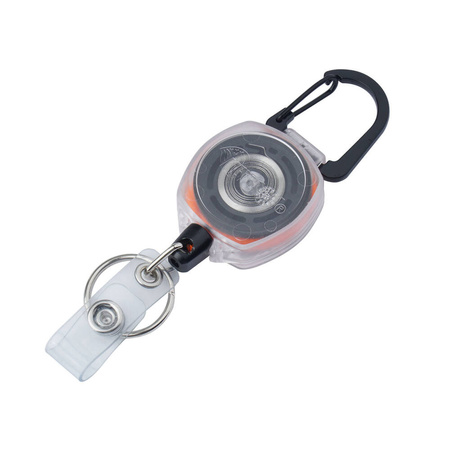 Key-Bak - Sidekick Duo Retractor - 24" - Transparent - 0KB2-5D254