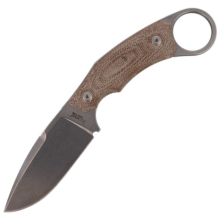 LionSteel H2 Karambit Canvas Natural, Stone Washed Blade (H2 CVN) Knife