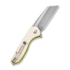 Civivi ExOne Ivory G10 Folding Knife, Satin Nitro-V by Brian Brown (C23036-2)