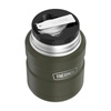 Thermos Style 0.47L lunch thermos with spoon and cup - Army Green