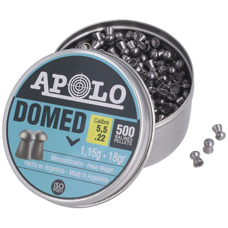 Apolo - Domed 5.5 mm shot, 500 rounds. 1.15g/18.0gr (19915)