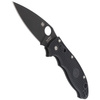 Spyderco Manix 2 Lightweight Black Blade Plain Folding Knife - C101PBBK2