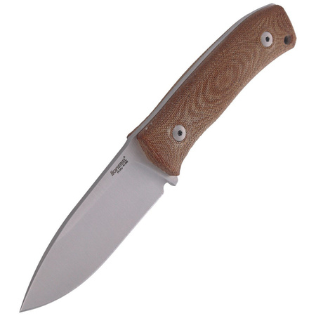 LionSteel Bushcraft Natural Canvas Micarta Knife (M4 CVN)