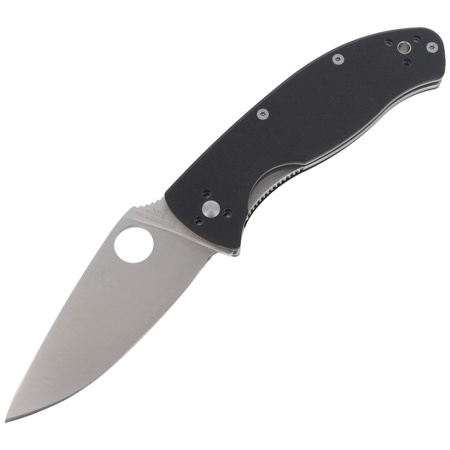 Spyderco Tenacious G-10 Black Plain Folding Knife - C122GP