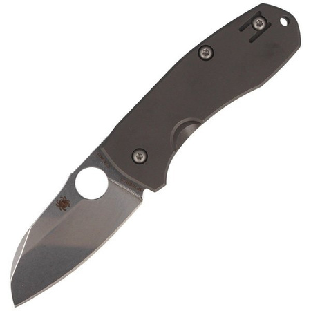 Spyderco Techno 2 Titanium Plain Folding Knife (C158TIP2)