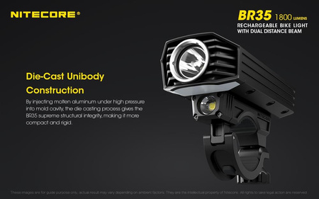 Nitecore BR35 1800 Lumen Bicycle Flashlight