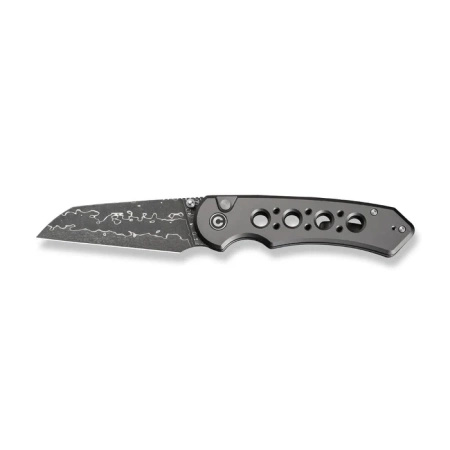 Civivi Pragma Prime Gray Aluminum Folding Knife, Damascus (C24067-DS1)