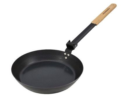 Muurikka Black Carbon Steel Folding Frying Pan Campfire Pan