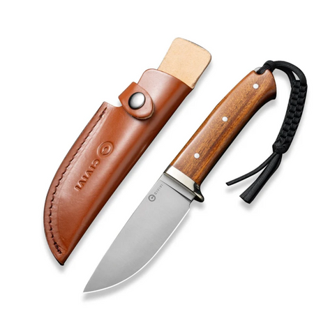 Civivi Cloud Peak Guibourtia Wood knife, Satin Nitro-V (C23044-3)