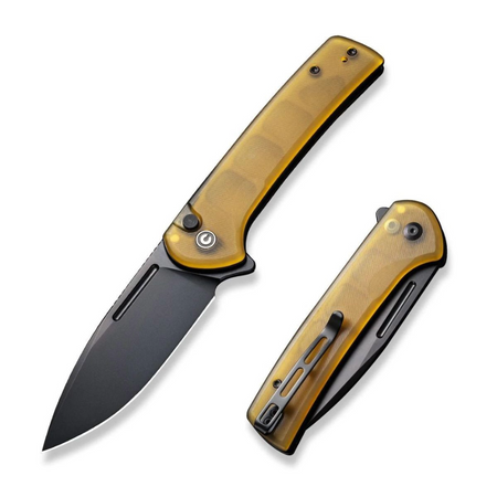 CIVIVI Conspirator Ultem Bead Blasted Knife, Black Nitro-V (C21006-6)
