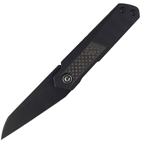 Civivi Ki-V Plus Carbon Fiber / Black G10, Black Stonewashed Nitro-V knife by Ostap Hel (C20005B-3)