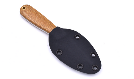 Brisa Necker 70 Sc knife - Mustard Micarta - Kydex scabbard