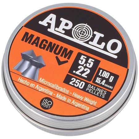 Apolo Magnum 5.5 mm shot, 250 rounds. 1.00g/15.4gr (13003)