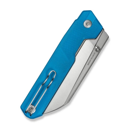 Civivi Hid Blue G10 Folding Knife, Satin 14C28N by Ostap Hel (C23008-5)