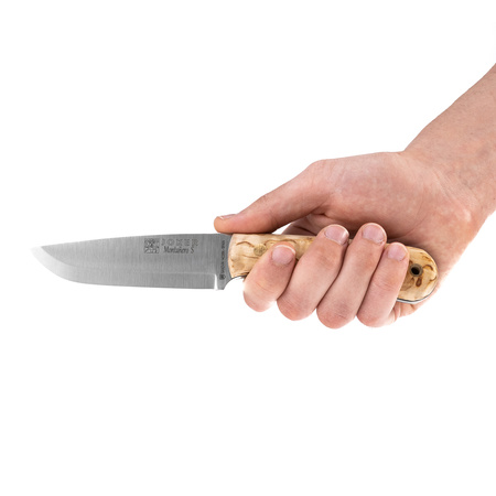 Montanero CL135-P bushcraft knife - Joker - Karelian birch - Krzesik