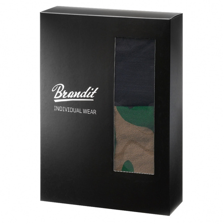 Brandit - Logo men's boxer shorts - two-pack - dark camouflage/black