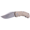 Viper Turn Essential Natural Canvas Micarta Folding Knife, Satin by Silvestrelli (V5988CN)