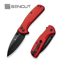 Sencut ArcBlast Red Aluminum, Black 9Cr18MoV Folding Knife (S22043B-4)