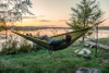 ENO DoubleNest PRINT Giving Back Hiking Hammock - Outside LNT/Charcoal