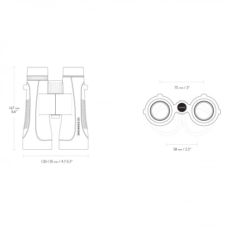 Hawke Endurance ED 10x50 green binoculars