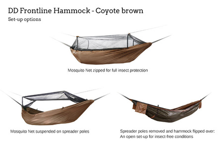 DD Hammocks Frontline Hammock - Coyot Brown
