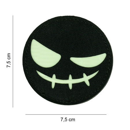 101INC - Luminous patch - Laser Cut Patch Face evil smiley glow