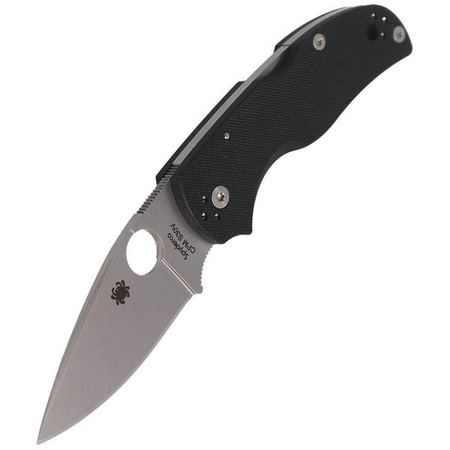 Spyderco Native 5 G-10 Black Plain Folding Knife (C41GP5)